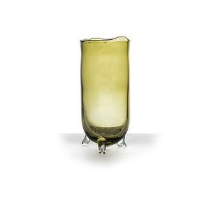 GOMMAIRE - OLIVE GLASS - VASE FIGARO LARGE